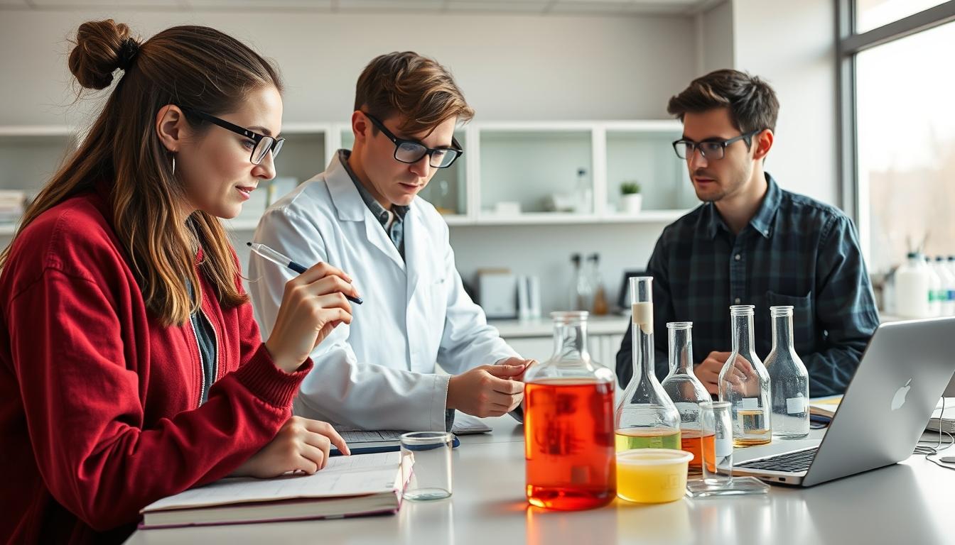 Student developing practical and academic skills