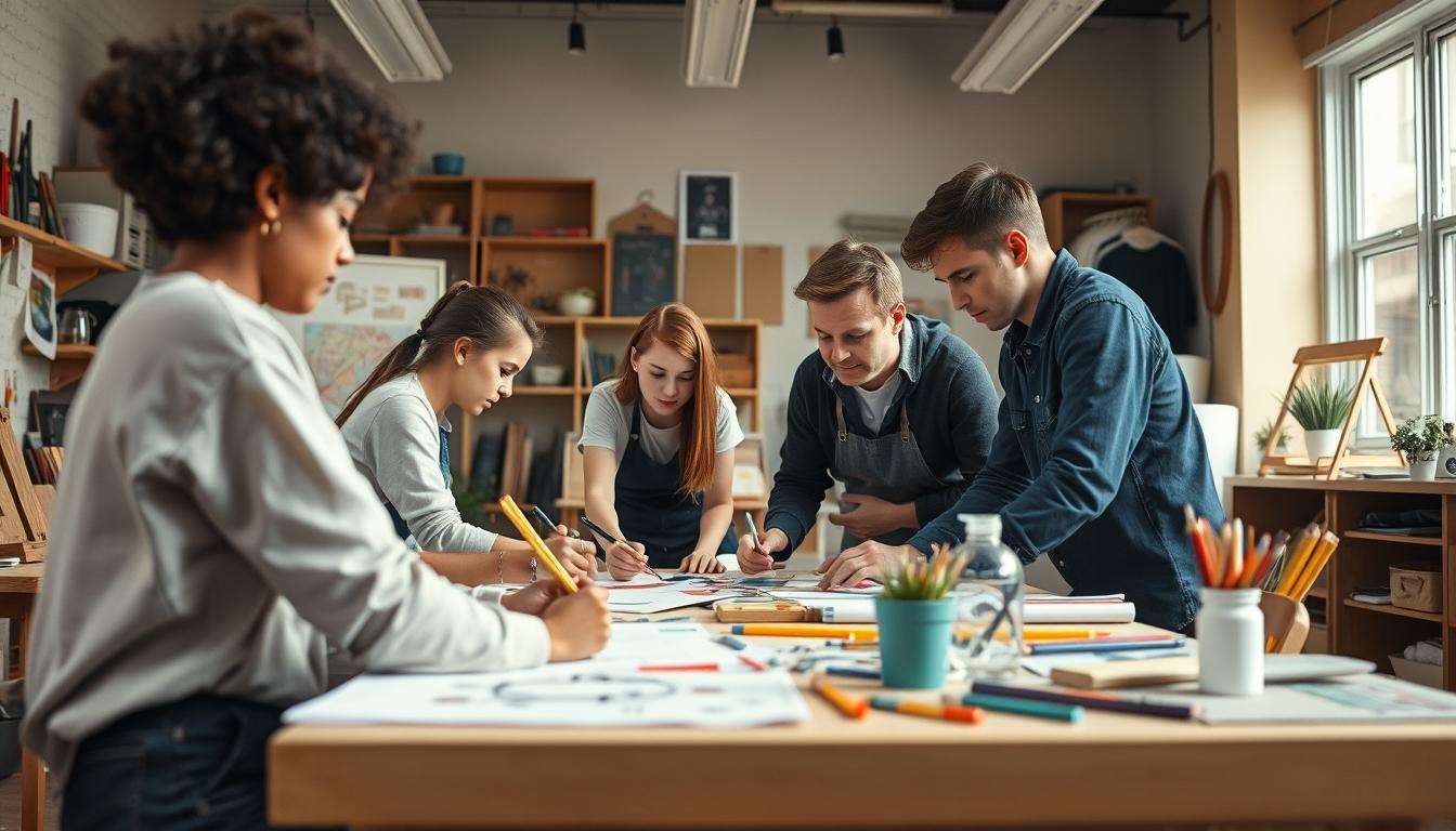 Structured study materials and learning resources on a desk